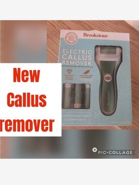 Brookstone Electric Callus Remover - Green and White
